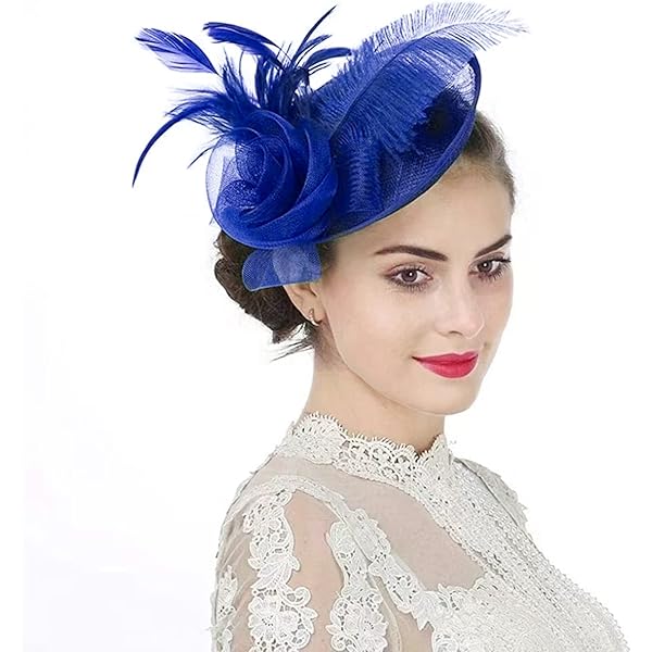 Plume De Chapeau Élégante Blanc Crème - Pour Mariage Et Événements Vintage