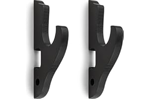 Ekkhysis Sword Holder Wall Mount 1-Tier Hook Katana Holder Adjustable Display Hanger for Samurai Sword Tanto Rapier Light Saber Cosplay Blade Tanjirou Demon Slayer Weapon Rack