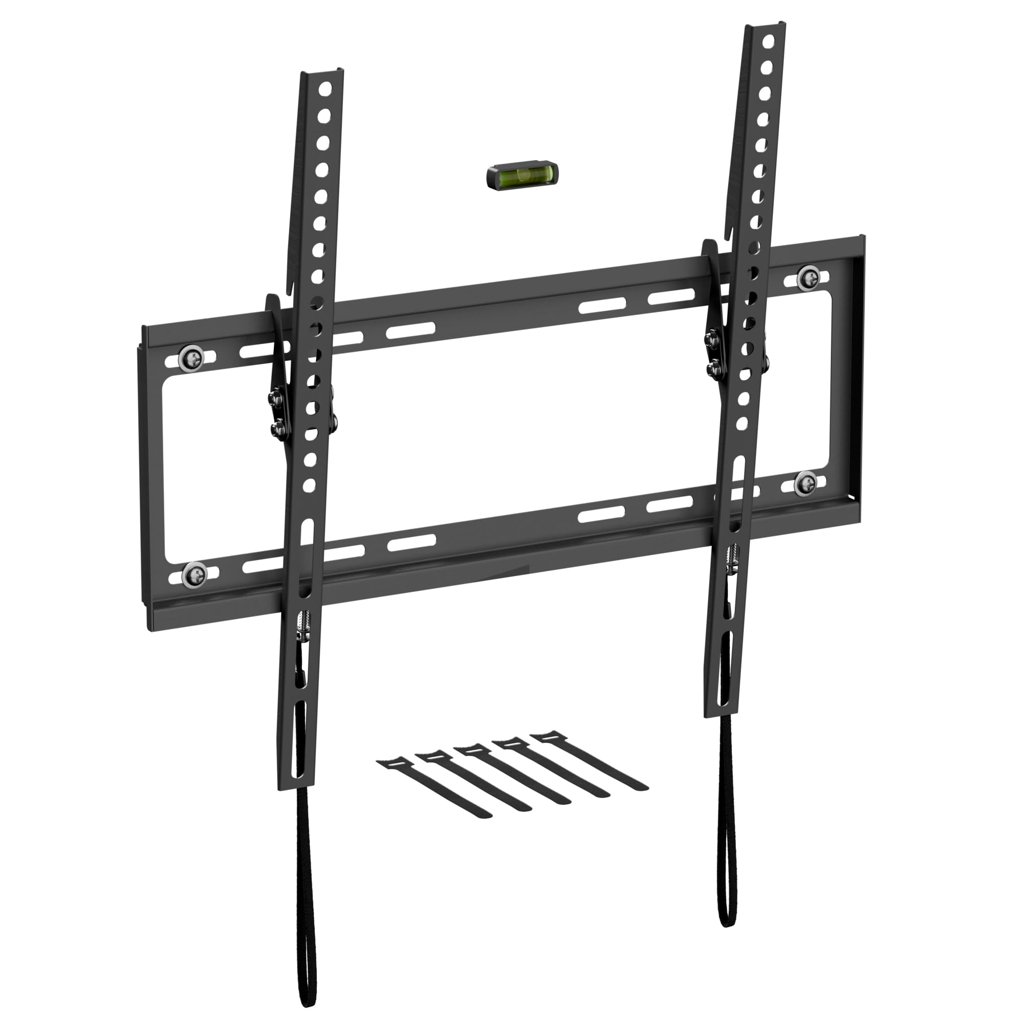 D-Line TV Wall Bracket for 32-70 Inch TVs, Low Profile Tilting TV Wall Bracket with Spirit Level, Slim Tilt TV Mount - VESA 200x200mm - 400x400mm, Holds up to 50kg