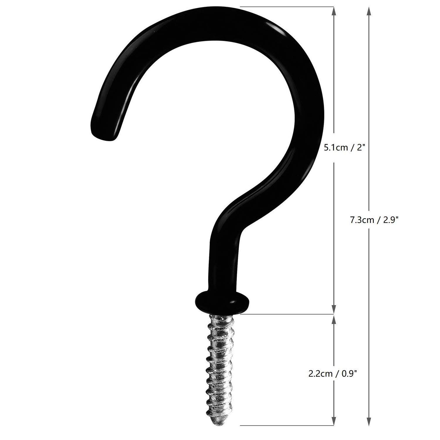para uso en interiores y exteriores Ganchos de techo con tornillos