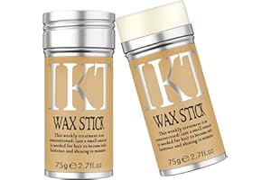 VOLLUCK Hair Wax Stick for Wigs, 2 PCS Edge Control Slick Stick Hair Pomade 2.7Oz Stick Non-greasy Styling Wax, Long Lasting, Strong Hold Temporary Hair Styling Product for Edge Frizz