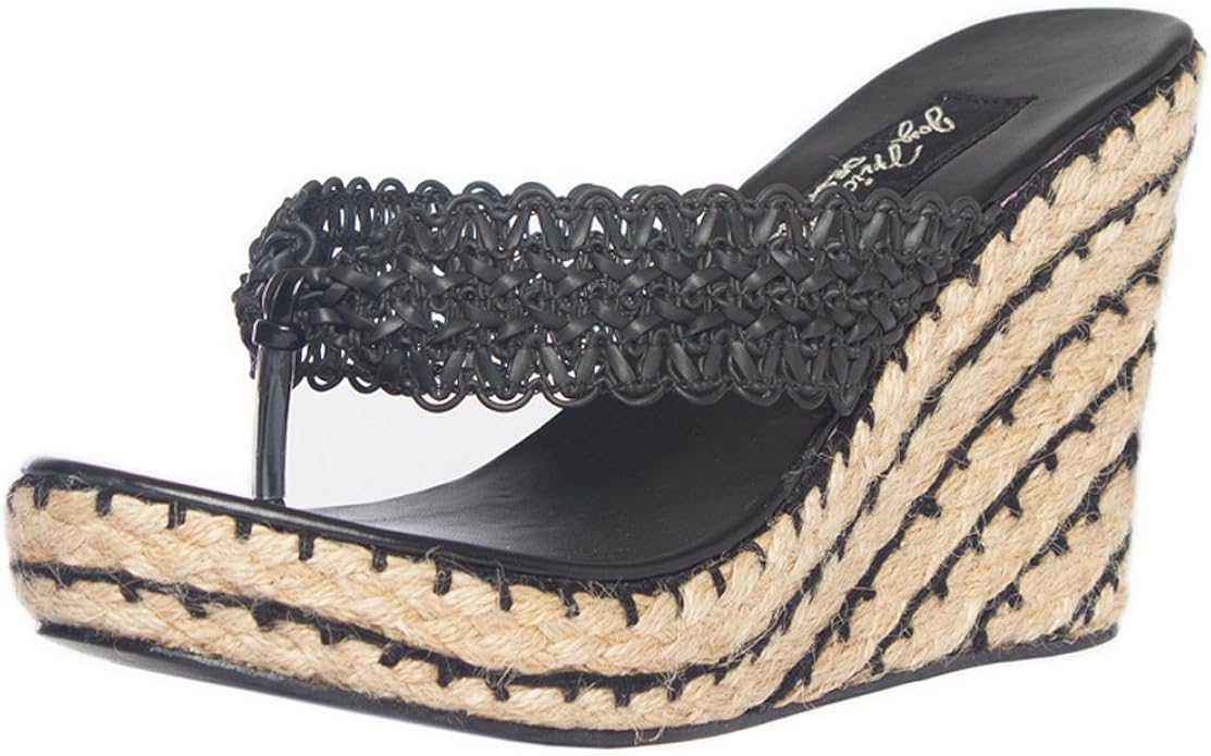 abaca wedge sandals