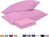DN Collection Pillow Cases 2 Pack | 100% Microfiber | Pink 50x75cm view 1
