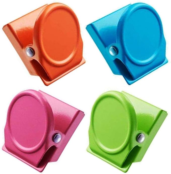 CN-Culture 4 clips de metal magnéticos, clips de imanes, imanes de