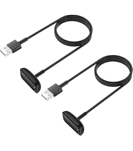 TiMOVO Charger Cable For Fitbit Charge 6/Luxe/Charge 5/Luxury SE Fitness Tracker Smartwatch, USB Magnetic Replacement Charging Cable, Charging Power Cable Cord For Charge 5/Luxury [3.3ft/1m], Black - View #9