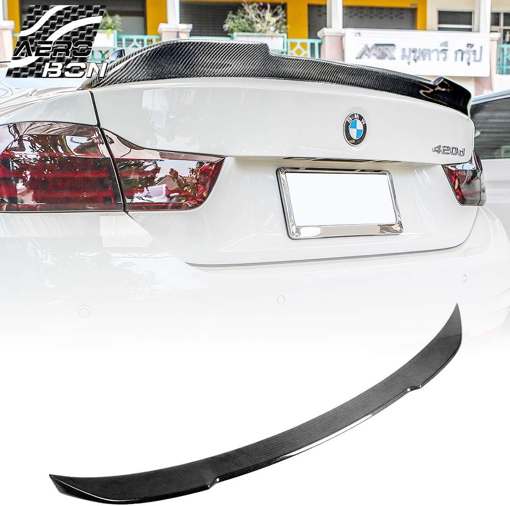AeroBon Real Carbon Fiber Trunk Spoiler Wing Compatible with 2013-20 BMW F32 4-Series Coupe