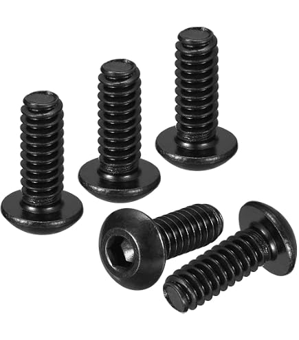 uxcell #6-32 x 3/8 UNC Alloy Steel Hex Socket Button Head Screws Black 20Pcs uxcell #6-32 x 3/8 UNC Alloy Steel Hex Socket Button Head Screws Black 20Pcs