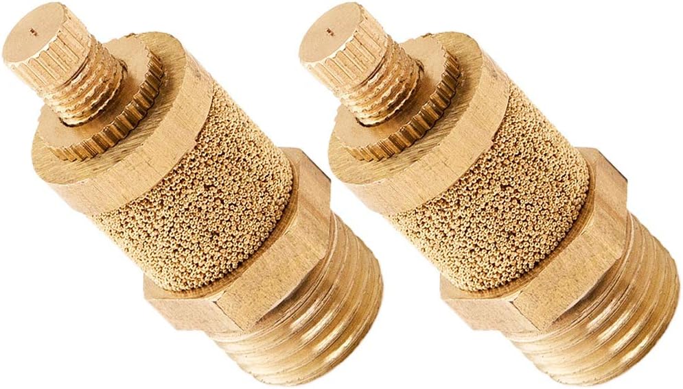 Vixen Air 1/4" NPT Dump/Slowdown/Silencer Flow Control Valve For Suspension (2-PACK) VXA4014-2