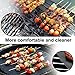 LauKingdom Round BBQ Grill Mats, 15 inch Set of 5 Non-stick Reusable Easy-clean Grilling Mat