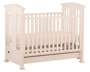 Amazon Com Ragazzi Pompei Fixed Side Convertible Crib Snowdrift