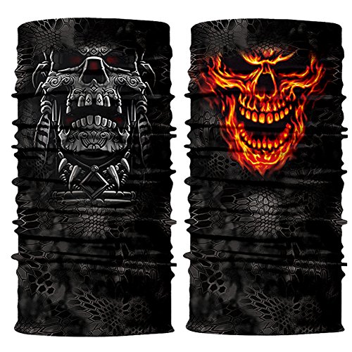 3d headwear face mask - 2pcs winter magic scarf headban…