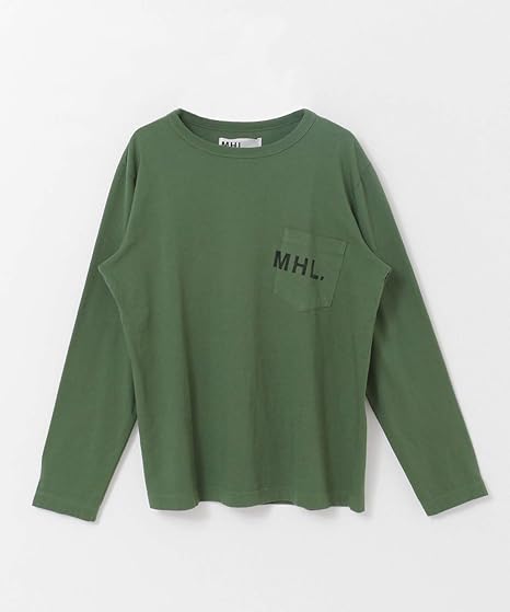 Amazon アーバンリサーチ Tシャツ Mhl Urban Research 別注printed Long Sleeve T Shirts メンズ 140 Green Xl Tシャツ カットソー 通販