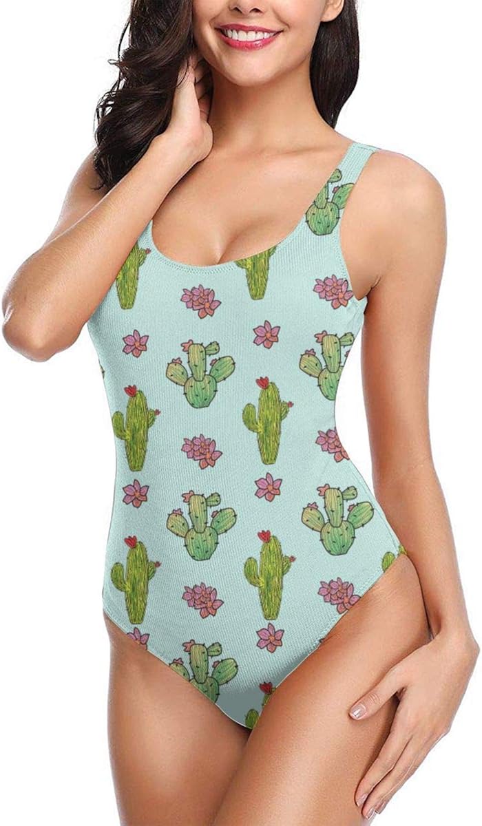 one piece cactus swimsuit