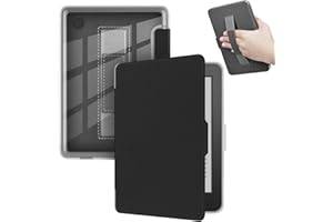 YoungMe Coque pour Kobo Clara 2E sortie en 2022 de 6", ultra transparente, douce et légère en TPU avec dragonne, veille/révei