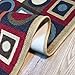 Anti-Bacterial Rubber Back AREA RUGS Non-Skid/Slip 3x5 Floor Rug | Contemporary Geometric Indoor/Outdoor Thin Low Profile Living Room Kitchen Hallways Home Decorative Traditional Rug