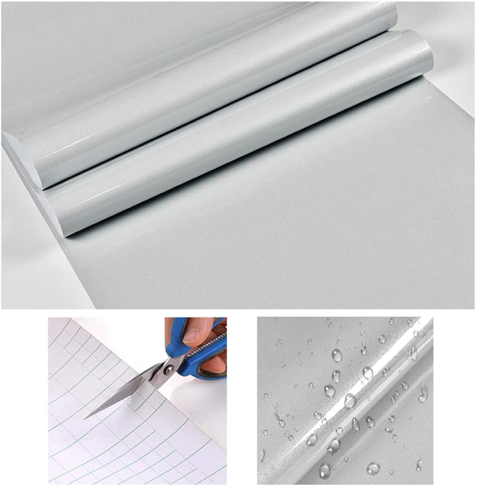 Hode Vinyl Wrap Grey Sticky Back Plastic Roll 40cmX3m - Image 3