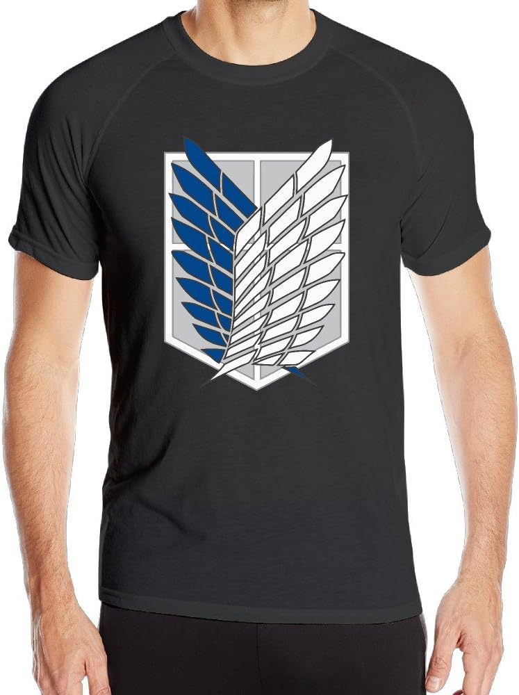 OAO Men's Attack On Titan Survey Corps Short-Sleeve Compression Shirt
