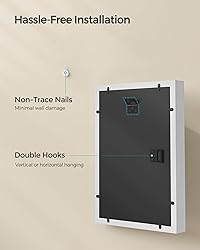SONGMICS Shadow Box Frame, 1.3-Inch Deep Memory