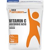 BulkSupplements.com Ascorbic Acid (Vitamin C) Powder - 1KG (Pack of 1) | Immune Support: Gluten Free, 1g per Serving, (1KG (2