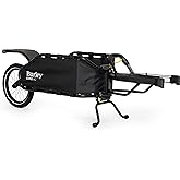 Burley COHO XC Single-Wheel Off-Road Cargo Bike Trailer with Coil-Spring Suspension &amp; Quick-Release Hitch Connection