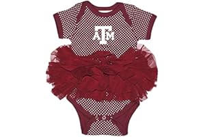 Two Feet Ahead Newborn Baby Girl Bodysuit Creeper Polka Dot Tutu Skirt Dress College Licensed