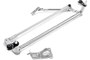 A-Premium Front Windshield Wiper Transmission Linkage Assembly Compatible with Volkswagen Vehicles - Jetta 2005/2007-2014, Go