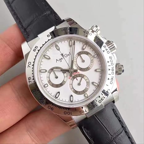 white dial sports watch