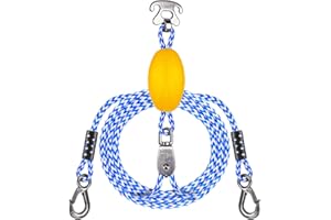 SELEWARE Heavy Duty Boat Tow Harness for Tubing, Boat Tow Rope with Stainless Steel Quick Connector & Pulley, Heavy Duty Self