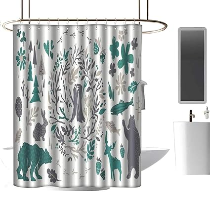 Amazon Com Cabin Decor Shower Curtains For Bathroom Window Hand