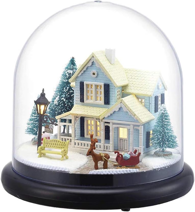 DIY Miniature Dollhouse Kit Furniture Wooden Handmade Creative Room Ball Model Dollhouse Toy Gift for Kids 1:24 Scale Dollhouse (Nordic Fairy Tale)