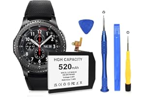 [520mAh] Replacement Battery for Samsung Gear S3 Frontier (SM-R760, R770, R765), Gear S3 Classic 3.85V Battery EB-BR760ABE GH