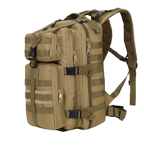 Jisen Military Tactical Backpack 35L Molle Army Rucksack Waterproof Outdoor Gear Assault Pack for Hunting Camping Hiking Trekking