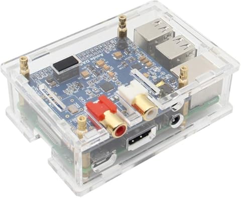 BliliDIY Estuche Transparente para Tarjeta De Sonido De Alta Fidelidad Raspberry Pi Dac II
