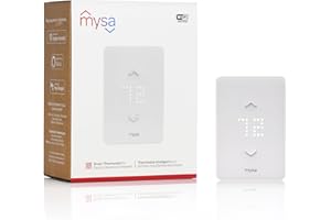 Mysa Smart Thermostat LITE for Electric Baseboard Heaters 240V | DIY Install | Use w/HomeKit, Alexa, Google Home | Wi-Fi Programmable | Remote Control with Free App (2024)
