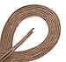 OrthoStep Waxed Very Thin Dress Round Tan 27 inch Shoelaces 2 Pair Pack
