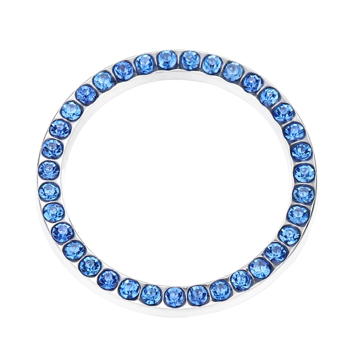WINOMO Auto Engine Start Stop Button Ring Crystal Bling Rhinestone Car Decor Accessories (Blue)