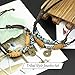 Finrezio Ancient Tribe Unisex Hemp Genuine Leather Choker Necklace and Bracelets Set with Turquoise Bead Adjustable Length