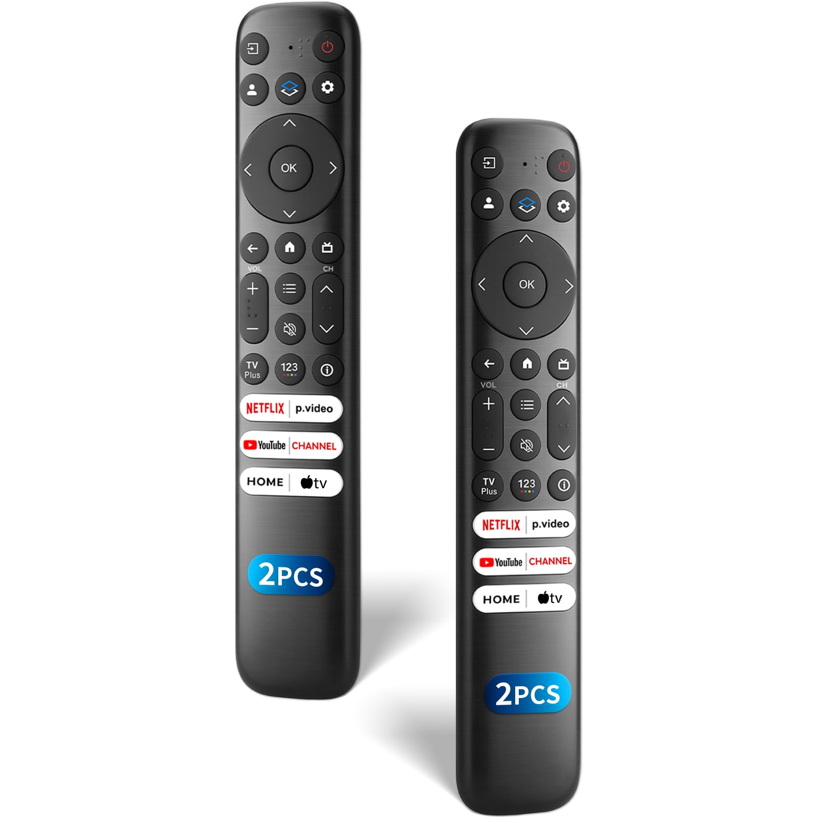 Photo 1 of (Pack of 2) Replacement-for-TCL-Google-TV-Remote-Control, Universal Remote for TCL Smart UHD HDR LED QD Mini LED QLED 4K Google TVs(Not for Roku TVs)