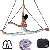 Aerial Loop Straps 9.8ft Bodyloops 3meter Velvet Covering Soft 1 pair Contortion with 2 Delta Quick Link 1 carry bag Heavy Duty for Aerial Circus Dance