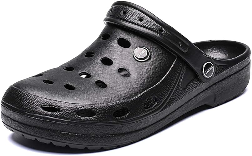 Amazon Atoeti クロッグ サンダル メンズ メッシュサンダル ビーチ 超軽量 スリッパ 室内履き 洗える トイレ 水陸両用 通気性 快適 オフィスサンダル 白 ホワイト 黒 ブラック シューズ バッグ