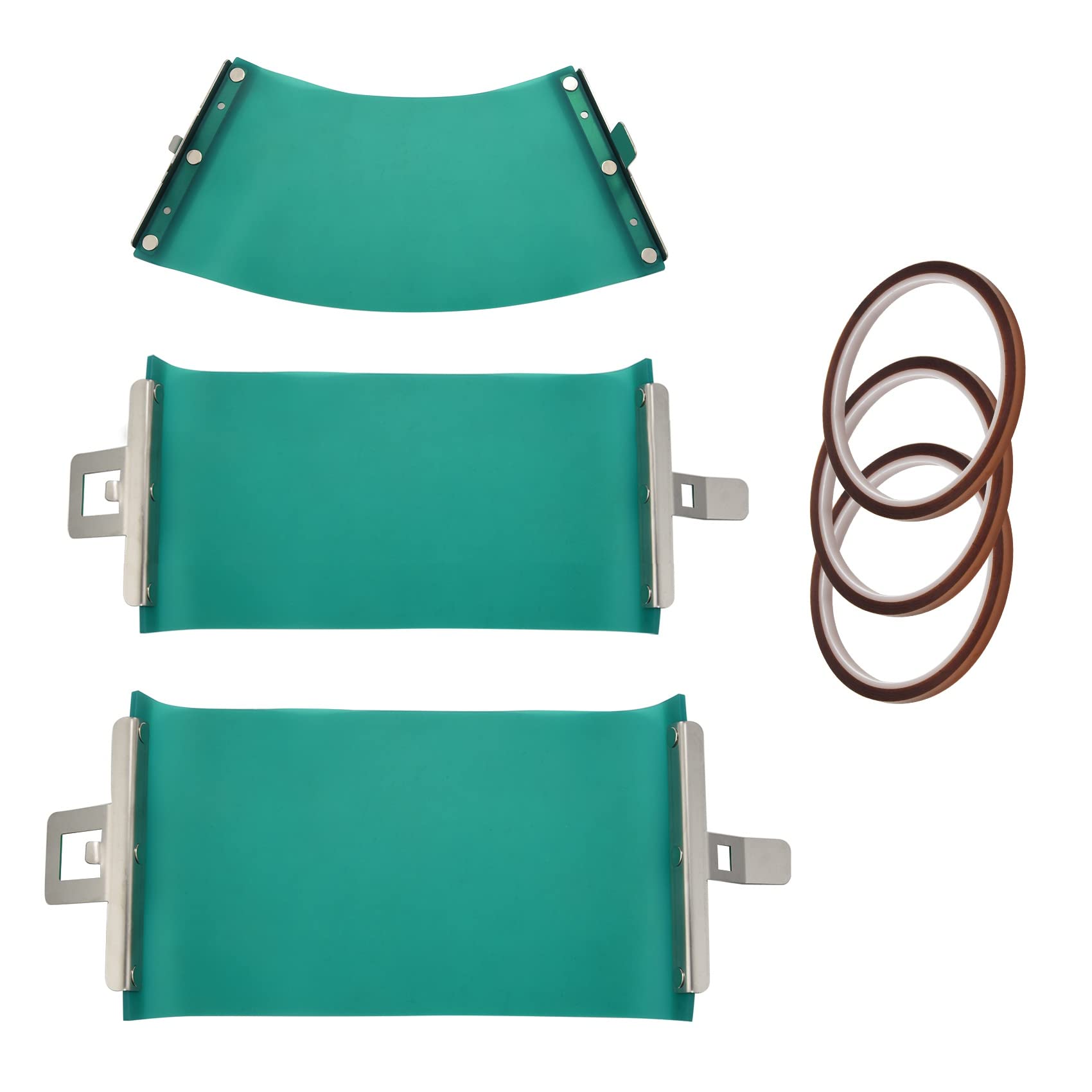 Hopbucan 3 Pieces 3D Sublimation Silicone Mug Wrap, with 3 33 M Heat Transfer Tape for Printing Mugs Transfer Machine