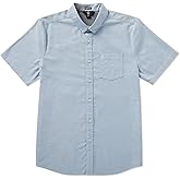 Volcom Men's Everett Oxford Short Sleeve Button Down Woven Shirt