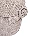 MIRMARU Women's Winter Cable Knitted Beret Visor Beanie Hat with Scrunchy.