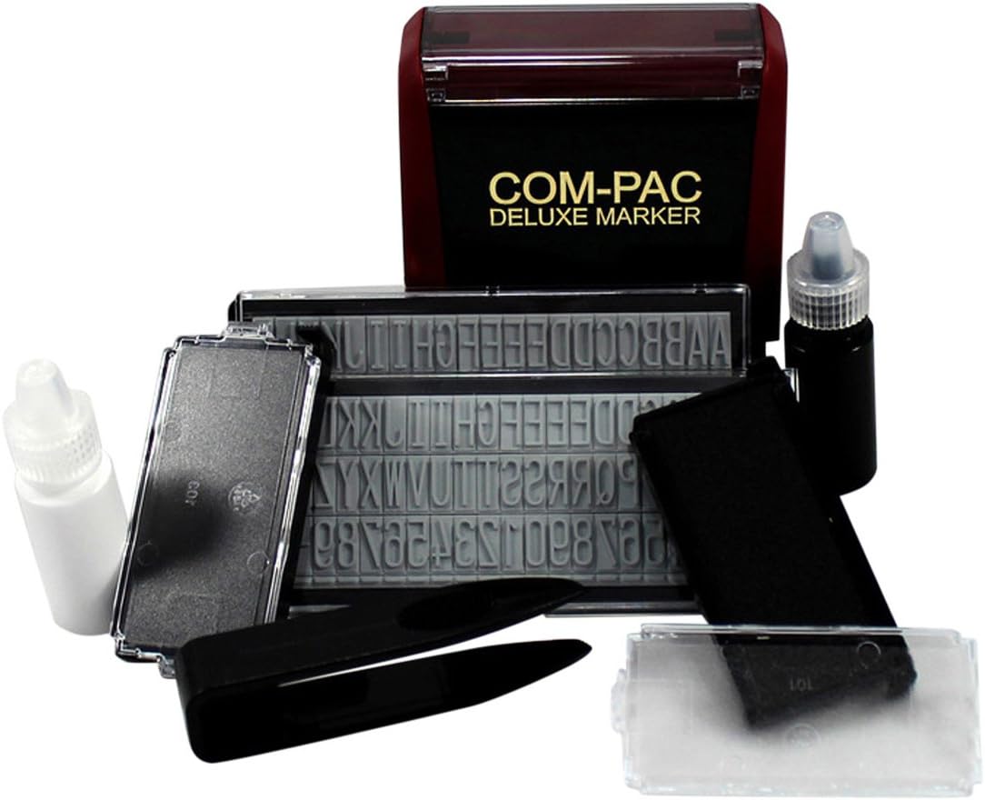 ComPac Deluxe Clothing Name Stamper Fabric Rubberstamps