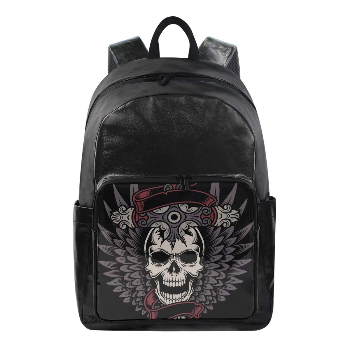 ISAOA Unisex Adult Fashion Waterproof Laptop Bag,15.6 Inch Vintage Eiffel Tower Flowers Foral Business Backpack, Black, L