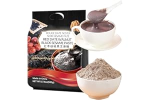 SIJIYUNLI-Red Date Walnut Black Sesame Paste 500g/17.63oz breakfast Quick brewing