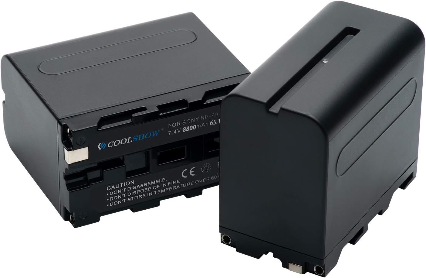COOLSHOW F970 F960 F930 F950 Battery 2 Packs Replacement for Sony FDR-AX1,DCR-VX2100, DSR-PD150,DSR-PD170,HDR-AX2000,HDR-FX7