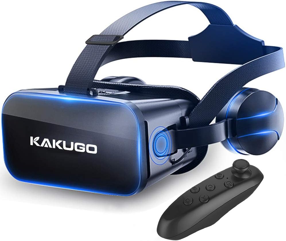 Amazon Co Jp 最新版 Kakugo 3d Vrゴーグル ヘッドホン付き Vrコントローラー付き 家電 カメラ