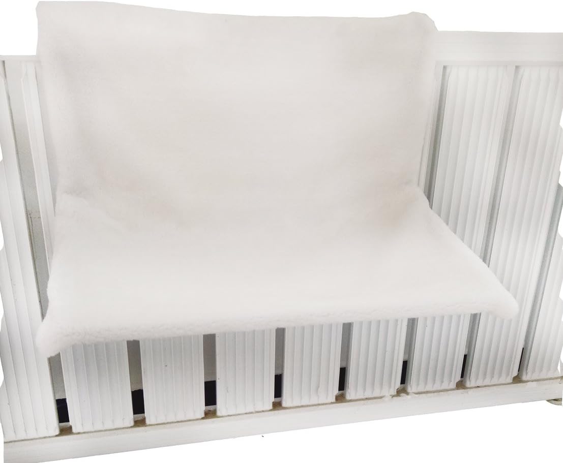 Dehner Homey Cat Hammock for Radiators 45 x 24 x 31 cm Plush White