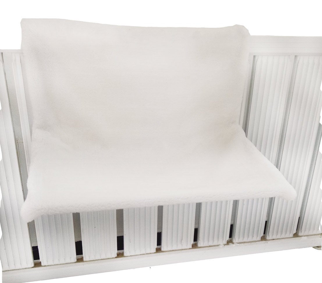 Dehner Homey Cat Hammock for Radiators 45 x 24 x 31 cm Plush White
